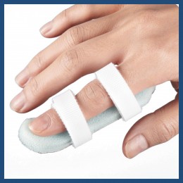 Medex Curved Finger Splint W/ Strap (H06) - Large