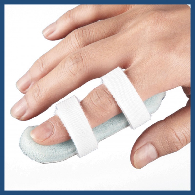 Medex Curved Finger Splint W/ Strap (H06) - Large