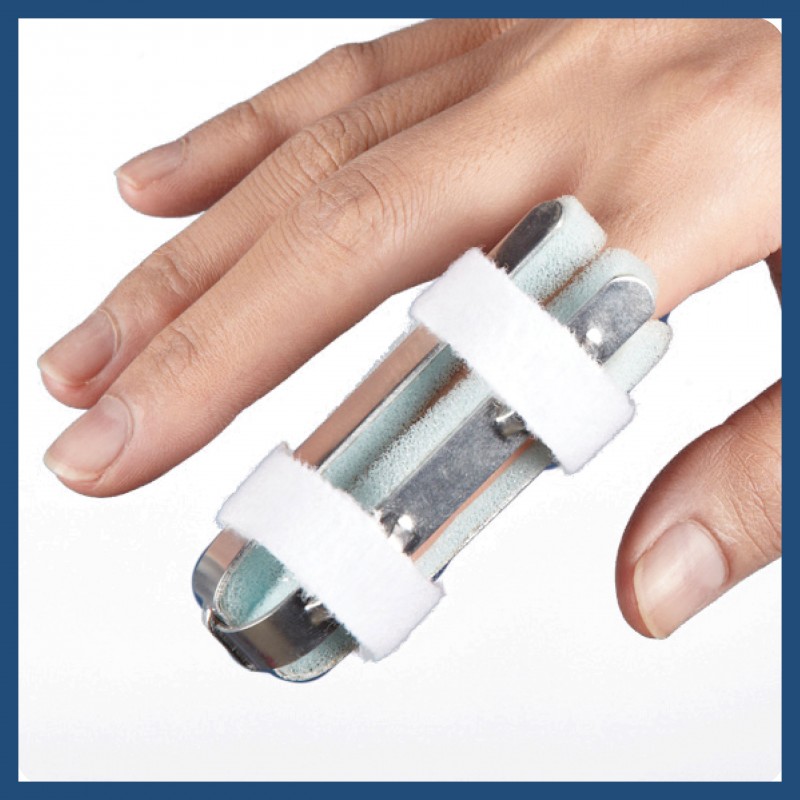 Medex Finger Protector Splint with Strap [Aluminum] (H08) - Small