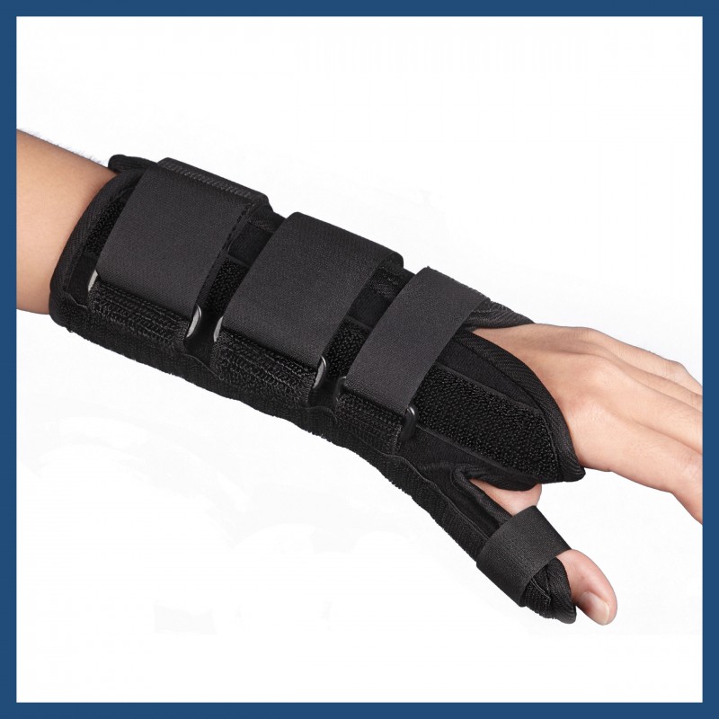 Medex Ambidextrous Wrist Brace W/Thumb Splint (W04a) - Large